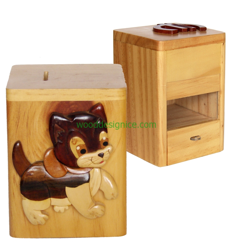 Wooden Money Box MON002
