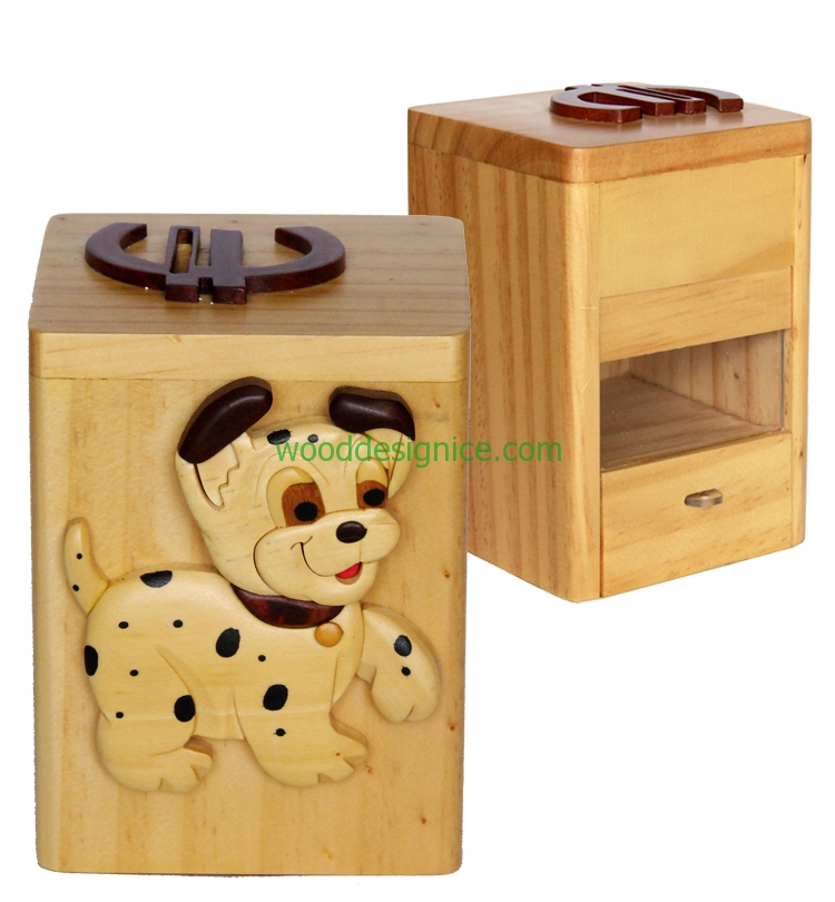 Wooden Money Box MON003