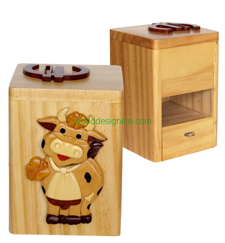 Wooden Money Box MON004